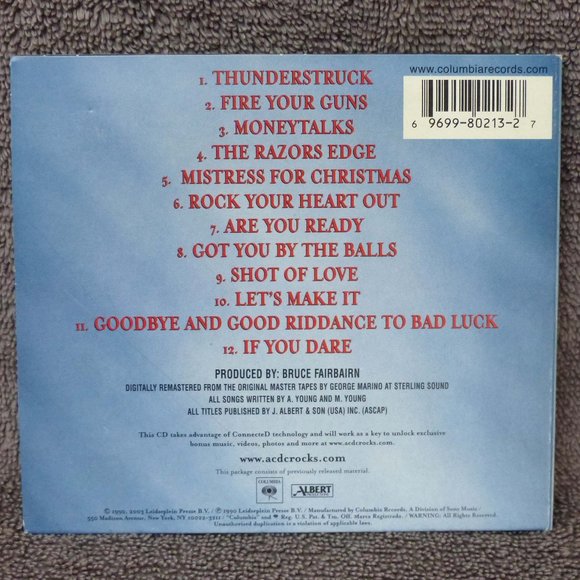 AC/DC The Razors Edge CD 2003 Remaster Digipak Booklet EPIC Records Rock EUC - Picture 3 of 14